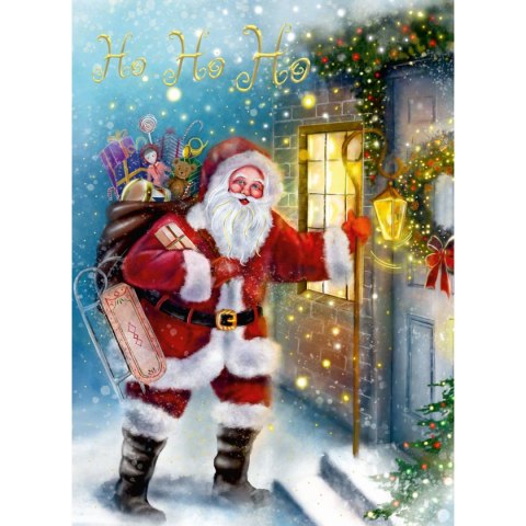 Kartka składana BN MIKOłAJ U DRZWI B6 Henry (5907465666930) Henry