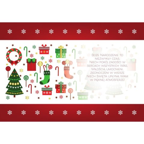 Kartka składana B6 BN PATERN CZERWONY Henry (5907465661089) Henry