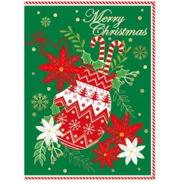 Kartka składana BN SWIATECZNA REKAWICA MERRY CHRISTMAS B6 Henry (5905701480548) Henry