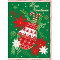 Kartka składana B6 BN SWIATECZNA REKAWICA MERRY CHRISTMAS Henry (5905701480548) Henry