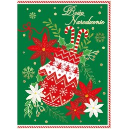 Kartka składana BN SWIATECZNA REKAWICA MERRY CHRISTMAS B6 Henry (5905701480548) Henry