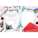 Kartka składana LIST DO MIKOŁAJA MIKOŁAJ U DRZWI A4 Henry (5905701485680) Henry