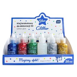 Klej artystyczny STAR brokatowy 3D 5902277356734 20ml Interdruk (20ml) Interdruk