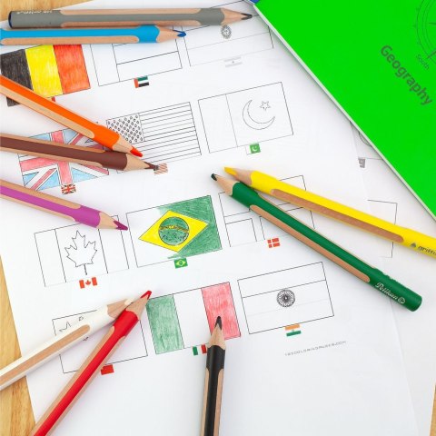 Kredki ołówkowe Griffix 12 kol. Pelikan (400198414) Pelikan