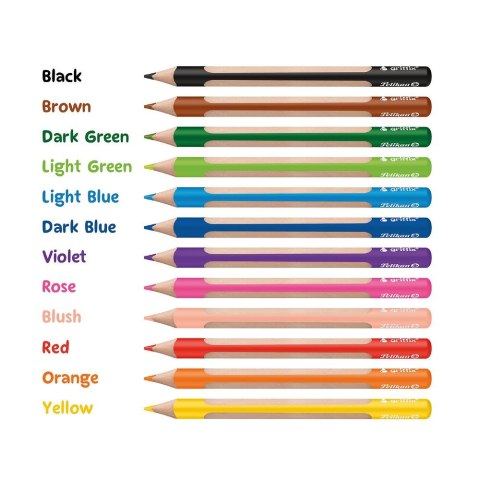 Kredki ołówkowe Griffix 12 kol. Pelikan (400198414) Pelikan