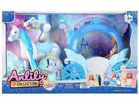 Lalka w karocy z chodzącym koniem na baterie [mm:] 290 Adar (624204) Adar