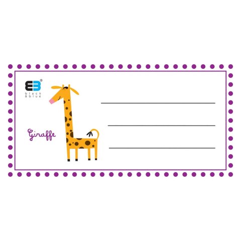 Naklejka (nalepka) B&B KIDS Interdruk (NAKZESB&B) Interdruk