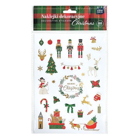 Naklejka (nalepka) CHRISTMAS 5902277354228 Interdruk (60szt) Interdruk