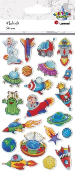 Naklejka (nalepka) Craft-Fun Series Kosmos wypukłe Titanum (JN-U065) Titanum