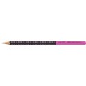 Ołówek Grip 2001 Two Tone czarny/różowy HB Faber Castell (517011FC) Faber Castell