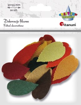 Ozdoba filcowa Craft-Fun Series Liście Titanum (3639) Titanum