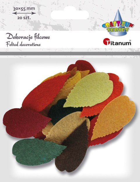 Ozdoba filcowa Craft-Fun Series Liście Titanum (3639) Titanum