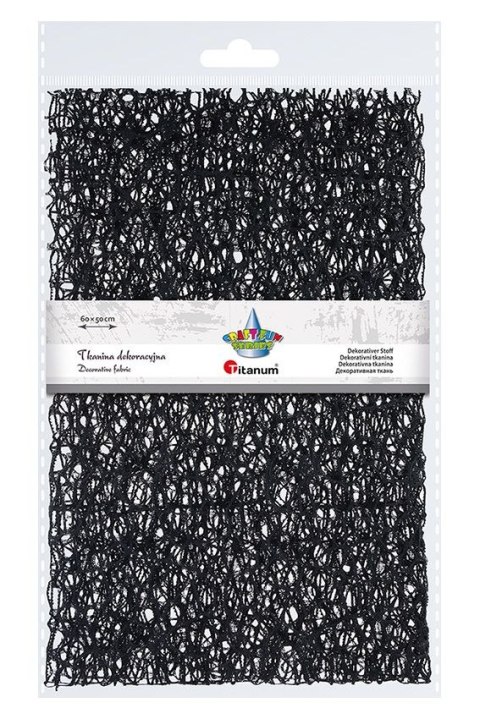 Ozdoba materiałowa Craft-Fun Series siatka koronkowa czarna Titanum (25CR0331-18) Titanum