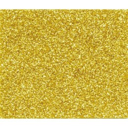 Papier ozdobny (wizytówkowy) brokatowy złoty A3 złoty 210g Galeria Papieru (208116) Galeria Papieru