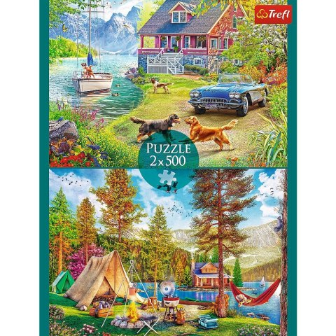 Puzzle Letni relaks 2x500 el. Trefl (37497) Trefl