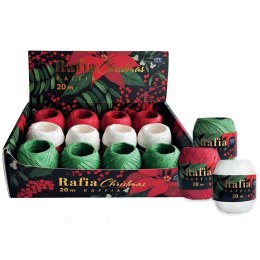 Rafia CHRISTMAS na szpulce 5902277354204 mix 20m Interdruk (20 m) Interdruk