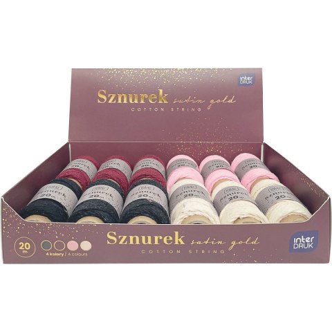 Sznurek szurek satin gold 5902277345523 20m Interdruk (20m) Interdruk