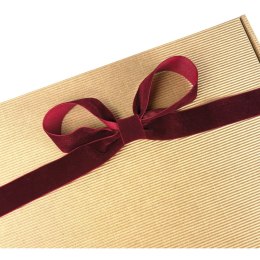 Tasiemka CHRISTMAS AKSAMITNA RED Interdruk (3X2M) Interdruk