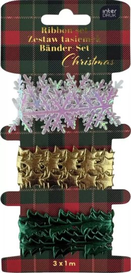 Wstążka CHRISTMASx1 [mm x m] mix Interdruk Interdruk