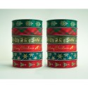 Wstążka CHRISTMAS 5902277354167x3 [mm x m] mix Interdruk (3m SATYNOWA) Interdruk