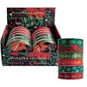 Wstążka CHRISTMAS 5902277354167x3 [mm x m] mix Interdruk (3m SATYNOWA) Interdruk