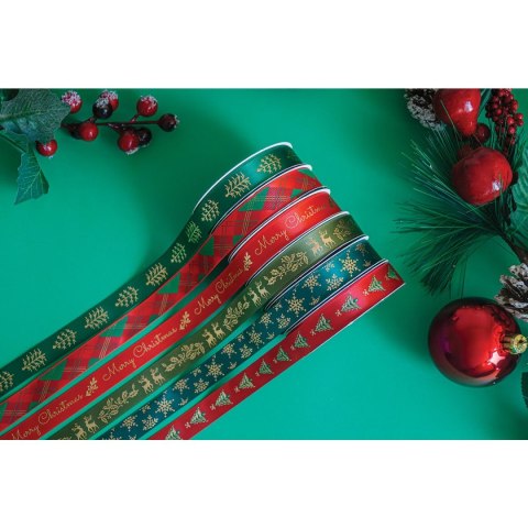 Wstążka CHRISTMAS 5902277354167x3 [mm x m] mix Interdruk (3m SATYNOWA) Interdruk