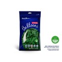 Balon gumowy Strong, Pastel Emerald Green (1 op. / 100 szt.) zielony 270mm Partydeco (SB12P-003) Partydeco