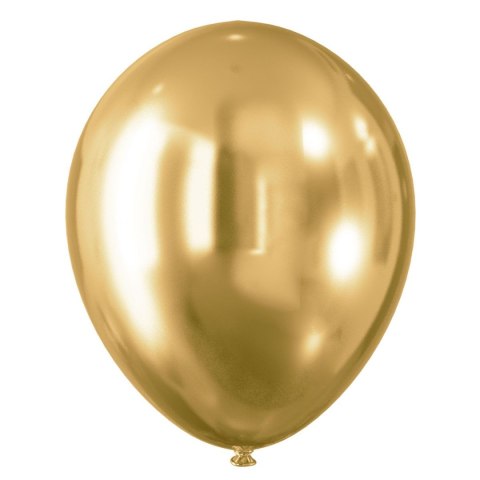 Balon gumowy efekt chromu złote (5 szt.) złoty 300mm Arpex (KB8726ZLO-2718) Arpex