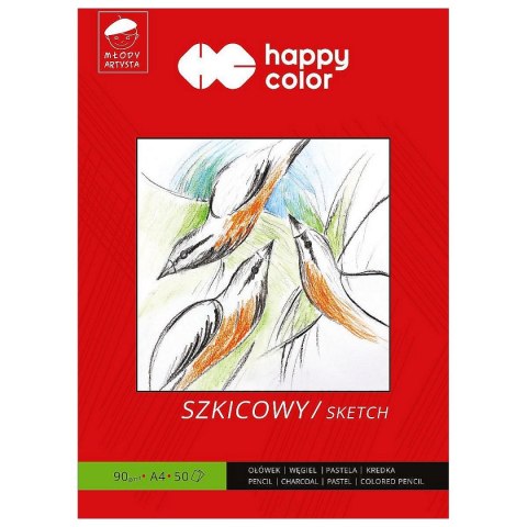 Blok artystyczny młody artysta A4 90g 50k Happy Color (HA 3709 2030-M50) Happy Color