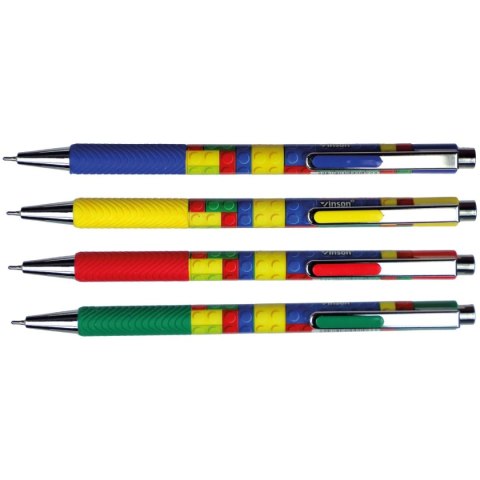 Długopis olejowy Fashion 106 KLOCKI wkład niebieski 0,7mm Vinson Vinson