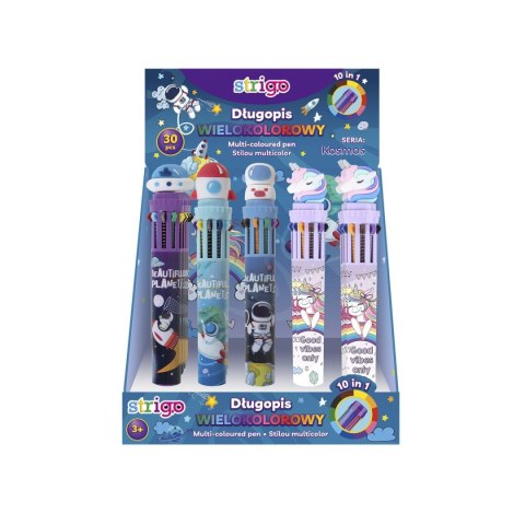 Długopis standardowy COSMOS&UNICORN 6930518946504 wkład mix Strigo (SSC168) Strigo