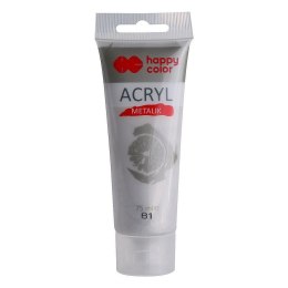 Farba akrylowa kolor: srebrny 75ml Happy Color (HA 7370 0075-81) Happy Color