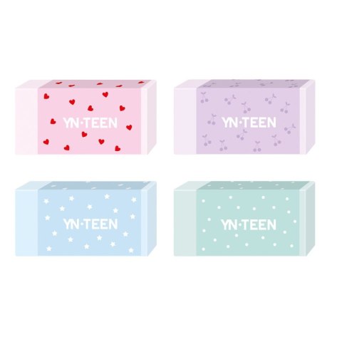 Gumka do mazania Pastel 4 wzory Noster Noster