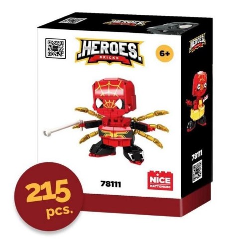 Klocki konstrukcyjne Heroes! Red Soldier 215el. Nice Group (1116) Nice Group