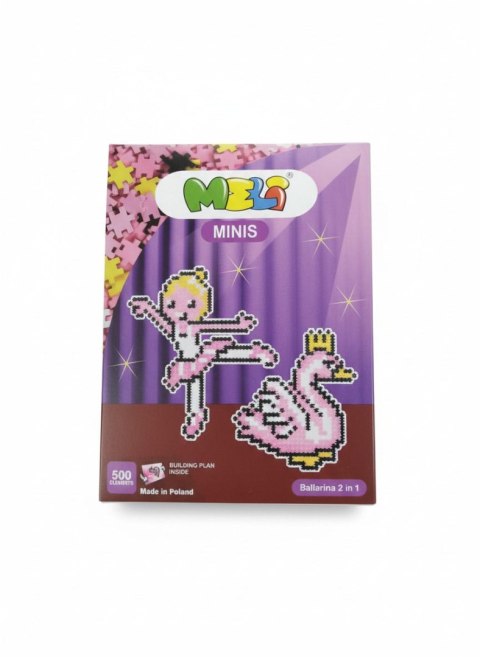 Klocki plastikowe Minis Ballerina 2w1 500 el. Meli (50337) Meli