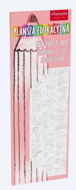 Kolorowanka Plansza edukacyjna. Zabawa z językiem angielskim Monumi (3365) Monumi