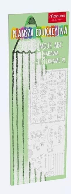 Kolorowanka Plansza edukacyjna. Zabawa z literkami Monumi (3358) Monumi