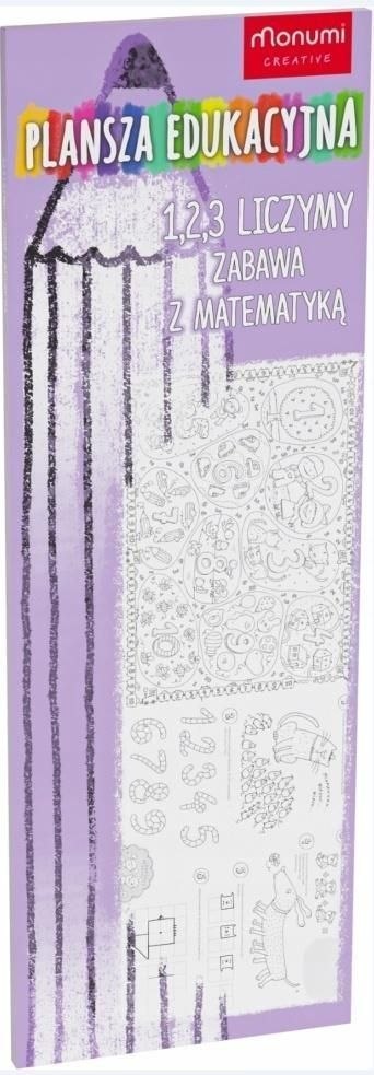Kolorowanka Plansza edukacyjna. Zabawa z matematyką Monumi (3341) Monumi