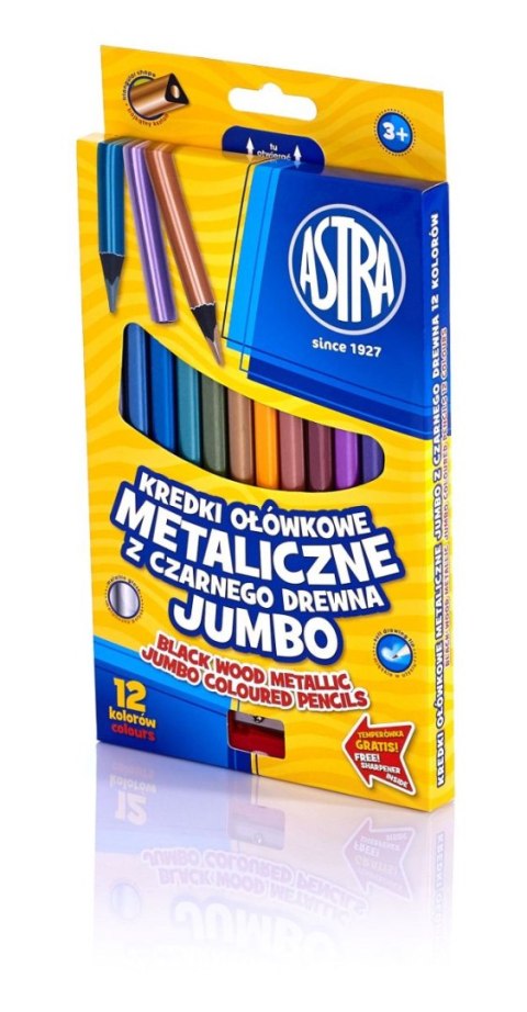Kredki ołówkowe Jumbo 12 kol. Astra (312114003) Astra