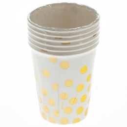 Kubek jednorazowy ZŁOTE GROSZKI papier 270ml Godan (PF-KPZGB) Godan