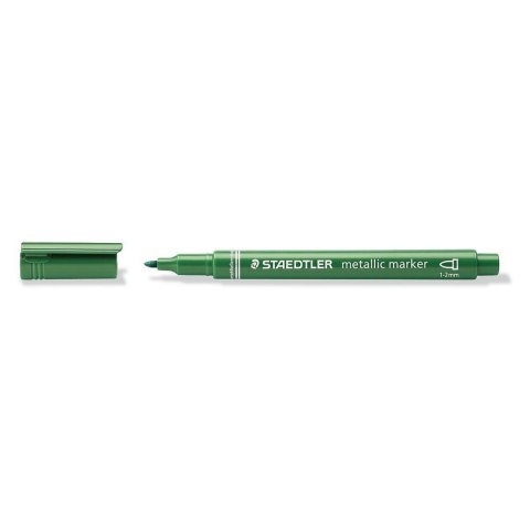 Marker permanentny metaliczny wkład zielony 1-2mm okrągła końcówka Staedtler (8323-81) Staedtler