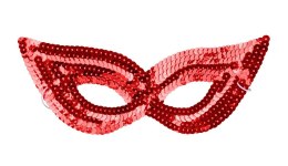 Maska cekinowa czerwona Arpex (KM8121) Arpex