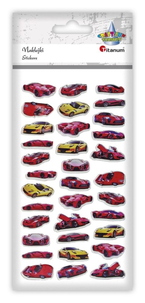 Naklejka (nalepka) Craft-Fun Series Samochody sportowe wypukłe Titanum (JN-U010) Titanum