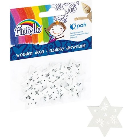 Ozdoba drewniana gwiazdka Fiorello (GR-WD811) Fiorello