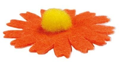 Ozdoba filcowa Craft-Fun Series kwiaty samoprzylepna Titanum (7534C) Titanum