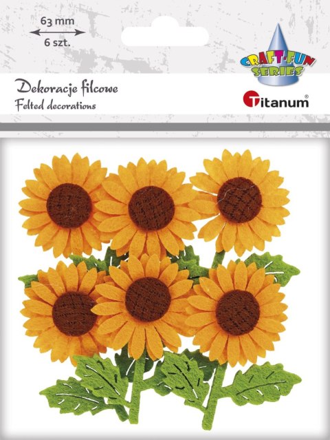 Ozdoba filcowa Craft-Fun Series słoneczniki Titanum (BR162) Titanum