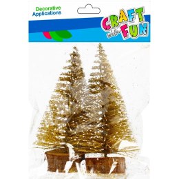 Ozdoba świąteczna BN Choinka 10cm/2sztuki Craft with Fun (501482) Craft with Fun