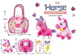 Pluszak jednorożec pluszowy z torbą do przenoszenia, z akcesoriami do czesania Adar (563865) Adar