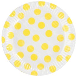 Talerz jednorazowy GROSZKI papier śr. 180mm 6 szt Godan (PF-TGZ7) Godan