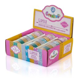 Taśma ozdobna Taśma dekoracyjny glamour disp.24szt. 15x10 [mm x m] mix Astra Creativo Astra Creativo
